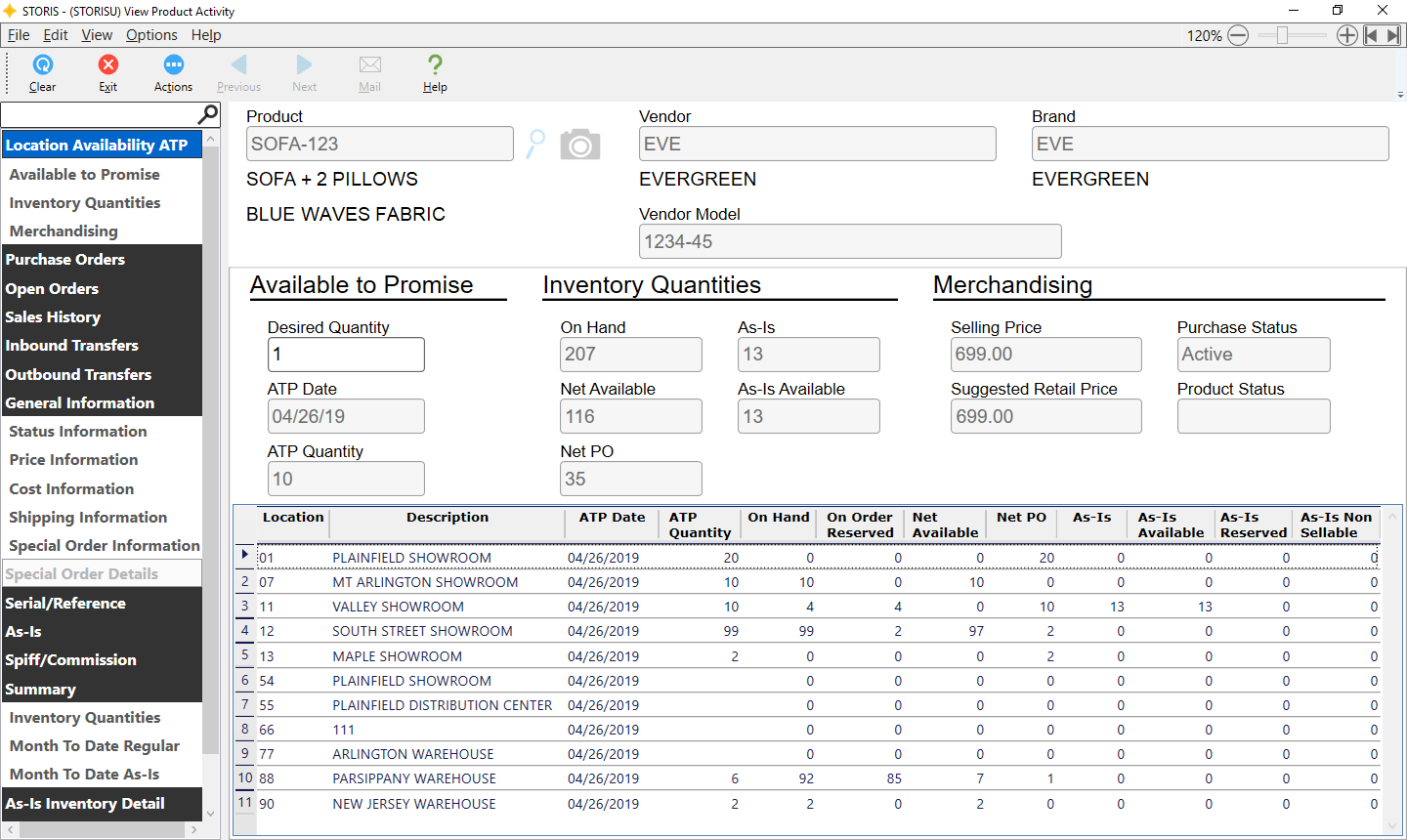 Inventory Management Software for Furniture Retailers STORIS