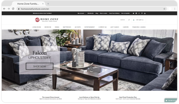 Home Zone's eSTORIS Website Homepage