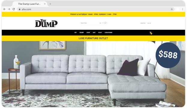 The Dump's eSTORIS Website Homepage