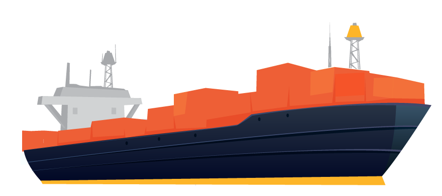 Cargo Ship Carrying Freight