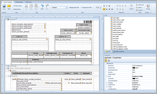 STORIS Forms Designer Tool