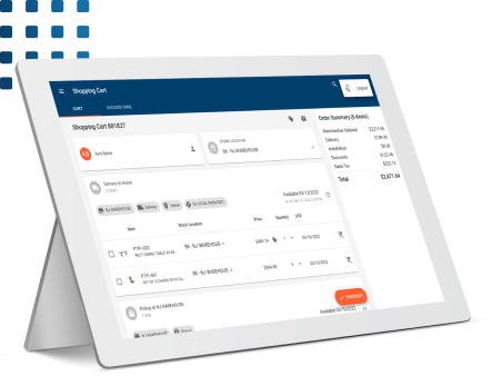 STORIS' NextGen Mobile POS on a Tablet