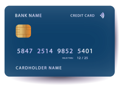 Blue Credit Card Icon