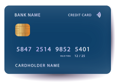 Blue Credit Card Icon