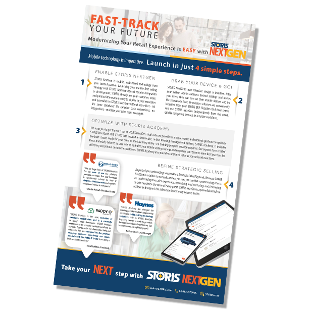 Modernizing Your Retail Experience Is Easy with STORIS NextGen - Launch In Just 4 Simple Steps